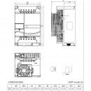Falownik wektorowy 15kW 3-fazowy 460VAC Delta Electronics VFD150E43A
